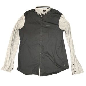 Armani Exchange Slim Fit Tipped Collar Shirt